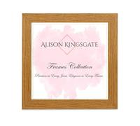 Alison Kingsgate Modern 70X70CM Oak Picture Frames- Engineered Wood Photo Frame with Shatterproof Perspex Front- Ideal for Posters, Certificates & Artwork- Wall Mount or Tabletop Display