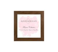 Alison Kingsgate Modern 7X7 Walnut Picture Frames- Engineered Wood Photo Frame with Shatterproof Perspex Front- Ideal for Posters, Certificates & Artwork- Wall Mount or Tabletop Display