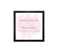 Alison Kingsgate Modern 80X80CM BLACK Photo Frame- Engineered Wood Picture Frames with Shatterproof Perspex - Ideal for Certificates & Artwork- Wall Mount or Tabletop