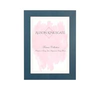 Alison Kingsgate Modern 8X6 Navy Blue Photo Frame-Engineered Wood Picture Frames with Shatterproof Perspex - Ideal for Certificates -Wall Mount or Tabletop - Multiple Sizes & Colours Available