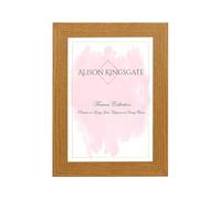 Alison Kingsgate Modern 9X7 Oak Picture Frames- Engineered Wood Photo Frame with Shatterproof Perspex Front- Ideal for Posters, Certificates & Artwork- Wall Mount or Tabletop Display