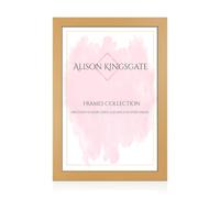 Alison Kingsgate Modern A2 Country Pine- Picture Frame - Engineered Wood Photo Frame with Shatterproof Perspex Front - Ideal for Posters, Certificates & Artwork - Wall Mount or Tabletop Display