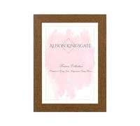 Alison Kingsgate Modern A4 Dark Oak Picture Frame - Engineered Wood Photo Frame with Shatterproof Perspex Front - Ideal for Posters, Certificates & Artwork