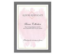 Alison Kingsgate Modern Dark Grey Picture Frame for Photos - 70X50CM