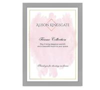 Alison Kingsgate Modern Light Grey Picture Frame for Photos - A2