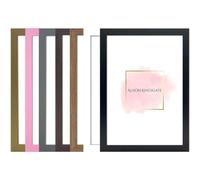 Alison Kingsgate Modern Sleek Pink A2 Frame With Clear Perspex Sheet and Wall Hanging Hooks A2-42 x 59.4cm Thin Pink Photo Frame - Handmade Frames In Multiple Colors & Sizes