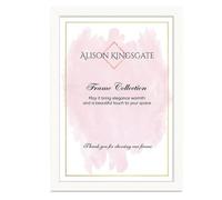 Alison Kingsgate Modern White Picture Frame for Photos & Certificates - A2