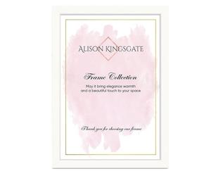 Alison Kingsgate Modern White Picture Frame for Photos & Posters - 70X50