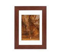 Alison Kingsgate Picture Frames With Mounts In multiple Sizes & Colour - UK Handmade Photo Frames With Safe Front And Wall Mounting Hooks (8 x 6 Frame With 7 x 5 Mount, Mahogany)