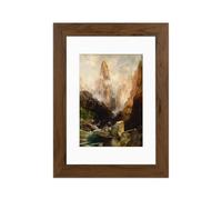 Alison Kingsgate Picture Frames With Mounts In multiple Sizes & Colour - UK Handmade Photo Frames With Safe Front And Wall Mounting Hooks (8 x 6 Frame With 7 x 5 Mount, Walnut)