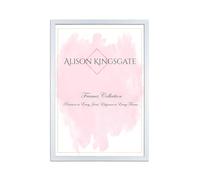 Alison Kingsgate Premium 24x18 Frame Silver- 24x18 Photo Frame with Clear Perspex Front & Wall Mounting to Hang Portrait or Landscape (Silver)