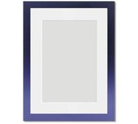 Alison Kingsgate Purple 10x8 Frame With Mount For 8x6 Size (15.24 x 20.32cm) - Modern Design Purple 10x8 Picture Frame With Mount with Safe Perspex Front & Wall Hanging Hooks - Handmade Frames