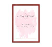 Alison Kingsgate Red 32x24 Inch Frame Red Picture Frames - 32x24 Photo Frames With Safe Perspex Front & Wall Mounting