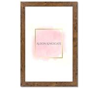 Alison Kingsgate Rustic 100x60cm Frame - 60x100cm Rustic Oak Picture Frames - Safe Perspex Front & Wall Mounting