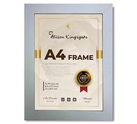 Alison Kingsgate Silver A4 Frame with Clear Perspex Sheet & Wall Mounted Hook