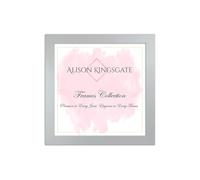 Alison Kingsgate Sleek 11X11 Picture Frame - Engineered Wood with Shatterproof Perspex Front -Perfect for Photos, Posters, Certificates -Suitable for Wall Mount or Tabletop Display - Silver