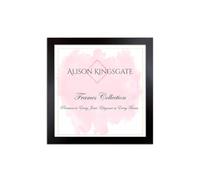 Alison Kingsgate Sleek 20X20CM Picture Frame - Engineered Wood with Shatterproof Perspex Front -Perfect for Photos, Posters, Certificates -Suitable for Wall Mount or Tabletop Display - Black-