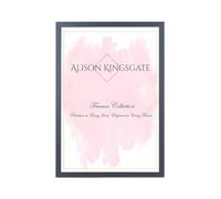 Alison Kingsgate Sleek 40X30CM Picture Frame - Engineered Wood with Shatterproof Perspex Front -Perfect for Photos, Posters, Certificates -Suitable for Wall Mount or Tabletop Display - Dark Grey