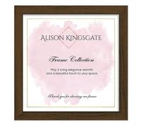 Alison Kingsgate Sleek Walnut Picture Frame for Photos - 50X50CM