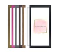Alison Kingsgate Sleek White 16x8 Frame With Clear Perspex Sheet and Wall Hanging Hooks - 16 x 8 Inch White Photo Frame - Handmade Frames In Multiple Colors & Sizes