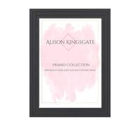 Alison Kingsgate Step 12X10 Dark Grey Picture Frames - Engineered Wood Photo Frame with Shatterproof Perspex - Suitable for Wall Hanging or Tabletop Display - Available Sizes A0 to 100X90CM