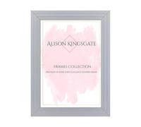 Alison Kingsgate Step 12X9 White Picture Frames - Engineered Wood Photo Frame with Shatterproof Perspex - Suitable for Wall Hanging or Tabletop Display - Available Sizes A0 to 100X90CM