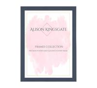 Alison Kingsgate Step 40X30CM Dark Grey Picture Frames - Engineered Wood Photo Frame with Shatterproof Perspex - Suitable for Wall Hanging or Tabletop Display - Available Sizes A0 to 100X90CM