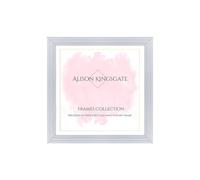 Alison Kingsgate Step 50X50CM White Picture Frames - Engineered Wood Photo Frame with Shatterproof Perspex - Suitable for Wall Hanging or Tabletop Display - Available Sizes A0 to 100X90CM