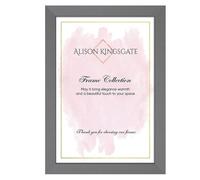 Alison Kingsgate Thin Dark Grey Picture Frame for Photos & Posters - A3