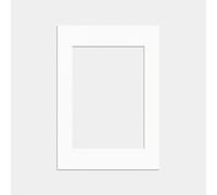 Alison Kingsgate White Picture Mounts for Aperture - Precision Cut Cardboard Photo Mounts - Ideal for Posters, Prints & Certificates (White, A1 (49.5X69.5CM))