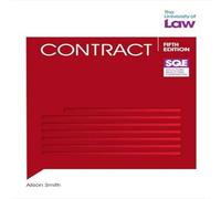 Alison Smith SQE Contract 5e Paperback Book Alison Smith Multicolor
