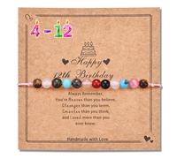 Alissl Birthday Gifts for Little Girls, Adjustable Sparkling Delicate Pink Charm Cute Bracelet for Teen Girls 4-12 Year Old for Daughter Granddaughter Niece Sister Teens Friends, Stone