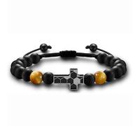 Alissl Cross Bracelet To My Boys Communion Confirmation Baptism Gift for Nephew Brother Son Daughter Brother Teens Girls, Stone