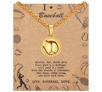 Alissl Sports Pendant Necklace for Men, Women, Teens - Soccer/Basketball/Baseball/Football Sports Team Fan Gifts | 3mm Stainless Steel Wheat Chain (22in+1.5in Extender) | with Gift Box, Stainless