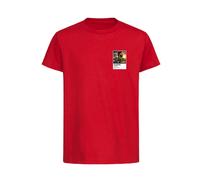 Alisson Becker Brazil Atlas Frame Kids T-Shirt - Red / 3-4 years
