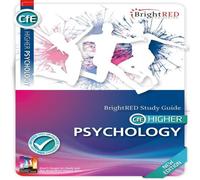 Alistair Barclay BrightRED Study Guide CfE Higher Psychology - New Edition Book Alistair Barclay Multicolor