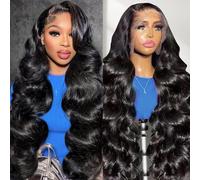 AliSunHoma Wavy Lace Front Wig:100% Unprocessed Brazilian Human Hair Wig,Glueless 180% Human Hair