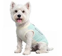 Alitent Cooling Dog Tank Top, Ice Silk Summer SunScreen Dog T Shirt UPF50+, Breathable & Bug Repellent for Beach Hiking Outdoor Dirt-Resistant Pet Apparel Stretch Vest, Small 12 Weeks 5lbs (1.5-2.5kg)