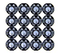 ALITOVE 100pcs WS2812B Addressable 5050 Smart RGB LED Pixel Light on Black Heat Sink PCB Board for Arduino 5V DC
