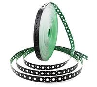 ALITOVE 164ft/50m Mounting Strip for 12mm WS2811 Pixel 5V/12V Addressable RGB LED Bullet Square String Lights, 1 Inch/25mm Hole Spacing, Outdoor Use, Green/Black, HDPE, Pixel Theme