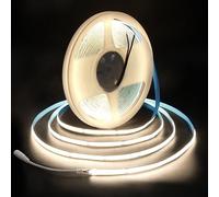 ALITOVE COB LED Strip 24V Natural White 10M Self Adhesive LED Strip 4000K 320LED/M Non Waterproof IP30 for DIY Indoor Lighting Home Decoration (No Power Supply and Dimmer)
