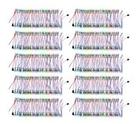 ALITOVE WS2811 Individually Addressable RGB LED Pixel for Screen Wall Advertising Sign Board IP68 Waterproof 5V Round 500pcs Red, Green, Blue