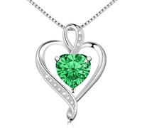 Alittlecare 925 Sterling Silver Necklace - Exquisite Silver Jewelry for Women - Heart Pendant Silver Necklace - Birthday, Anniversary, Valentine's Day Gift for Women, Wife, Mom, Girlfriend, Lady