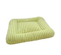 Aliuciku Cat Bed Pad, Warm Plush Pet Sleeping Mat Washable Dual-Sided Cushion Bed for Cat Dog Bunny(Green,Large)