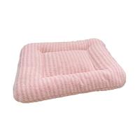 Aliuciku Cat Bed Pad, Warm Plush Pet Sleeping Mat Washable Dual-Sided Cushion Bed for Cat Dog Bunny(Pink,Large)
