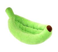 Aliuciku Dog Bed, Plush Banana Shape Dog House Super Soft Cat Beds for Small Medium Large Pet(Green,Small)