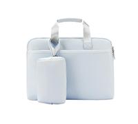 Aliuciku Laptop Bag, 13.3 14 15.6 Inch Computer Bag Document Handbag Briefcase For Work Office Travel Or Business (Color : LightBLue-B, Size : 13.3-14 inch)