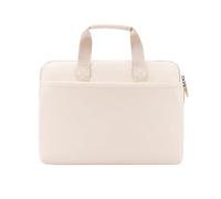 Aliuciku Laptop Bag, 13.3 14 15.6 Inch Computer Bag Document Handbag Briefcase For Work Office Travel Or Business (Color : Beige-A, Size : 13.3-14 inch)