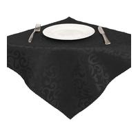 Aliuciku Set of 4 Napkins Cloth, Washable Jacquard Napkins Cloth Reusable for Restaurant Weddings Party Dinner(A-Black,4PCS)