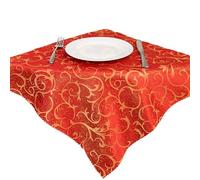 Aliuciku Set of 4 Napkins Cloth, Washable Jacquard Napkins Cloth Reusable for Restaurant Weddings Party Dinner(B-OrangeRed,4PCS)